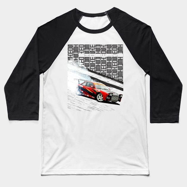 Drift Car Design Baseball T-Shirt by allovervintage